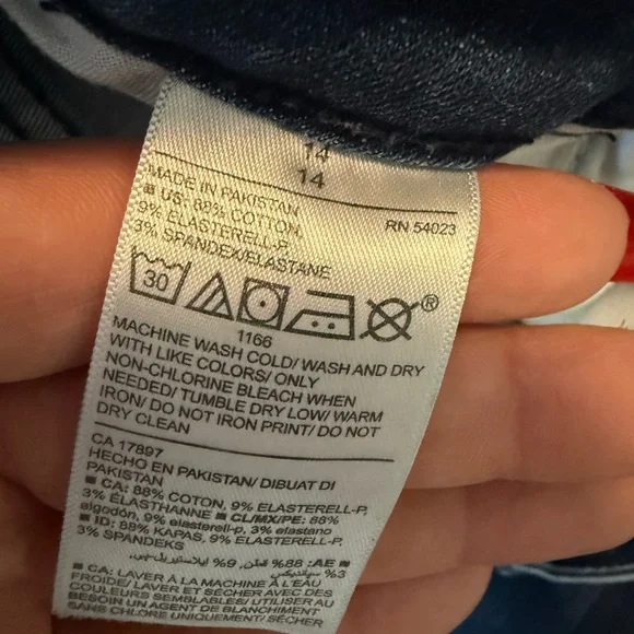 Old Navy Rockstar Built-in Sculpt Skinny Jeans in Dark Blue Wash Size 14 - Picture 10 of 10